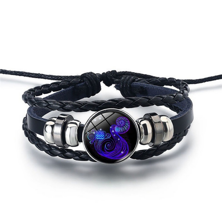 Élégant bracelet astrologique unisexe, représentant une constellation pour l'équilibre et la protection.
