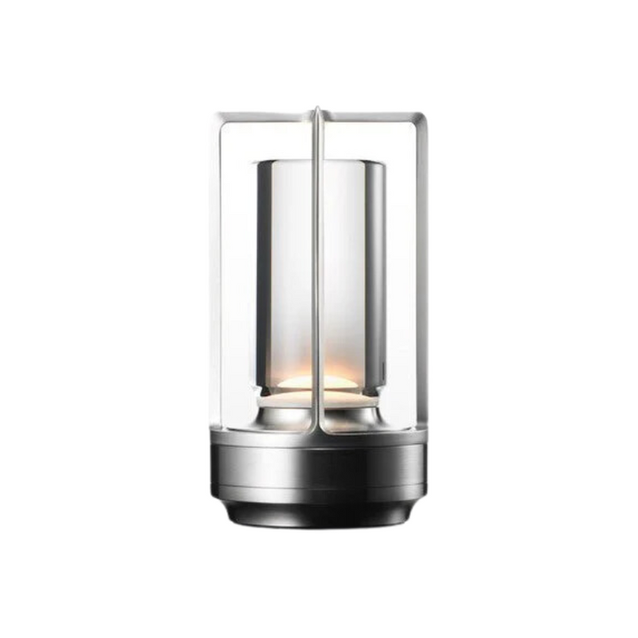 Lampe de table LED facile à utiliser, dimmable, sans fil, pour une ambiance personnalisée du salon.