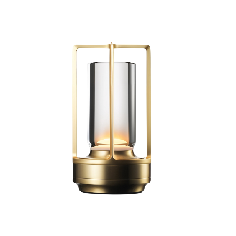 Lampe de table LED au design élégant, éclairage ambiant dimmable idéal pour toute pièce.