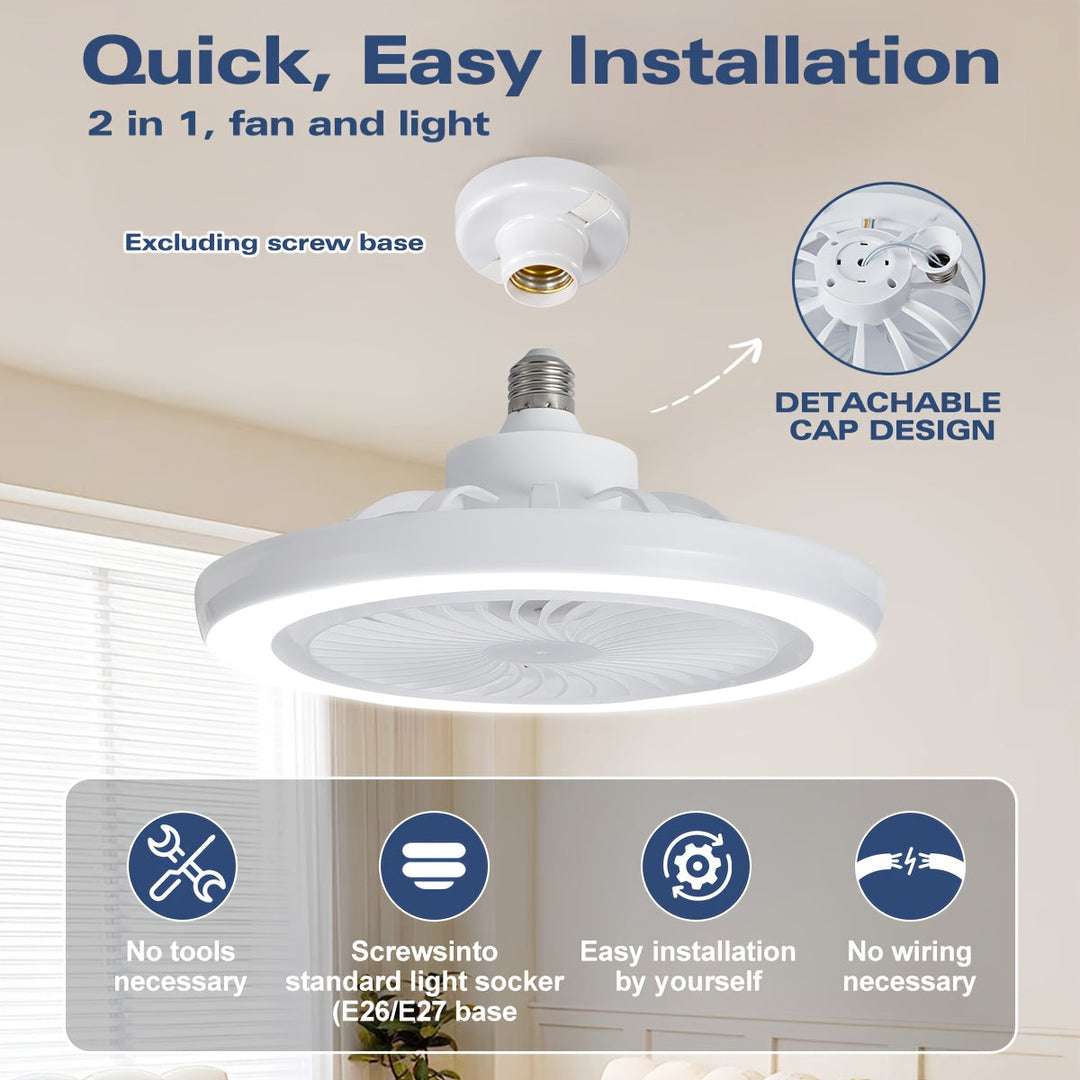 Ventilateur de plafond LED discret, lumière dimmable pour un confort optimal.