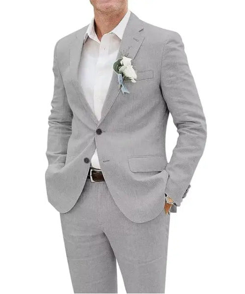 Costume de loisir homme slim, élégant et polyvalent. Idéal pour un look moderne, chic et décontracté en toute occasion.