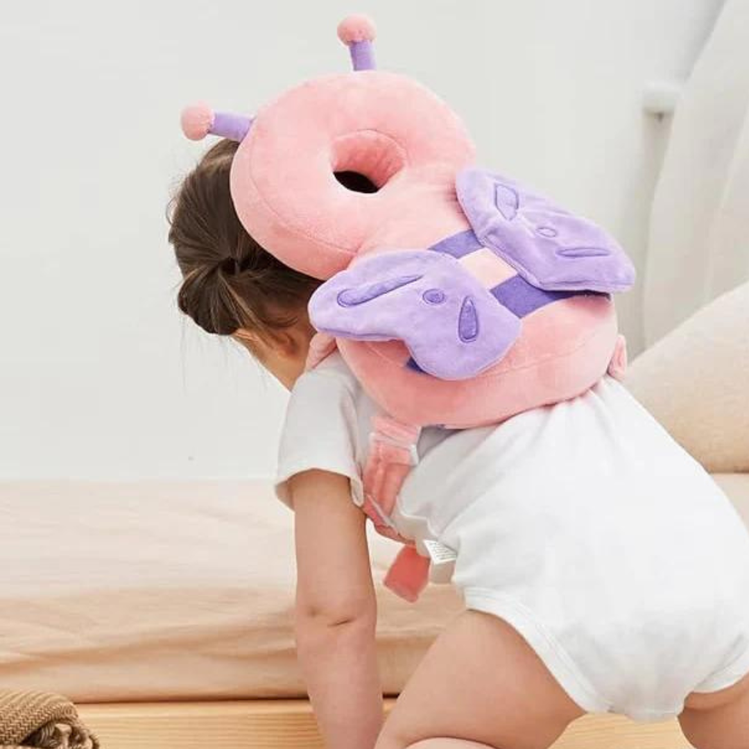 Accessoire bébé LittleGuard : coussin de protection anti-chute "petit hibou", idéal pour les premiers pas.