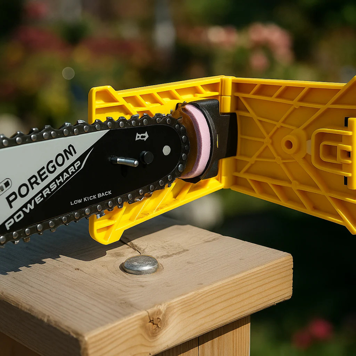 Affûteur de chaîne de tronçonneuse, indispensable pour maintenir la performance de coupe et la sécurité pour le bois.