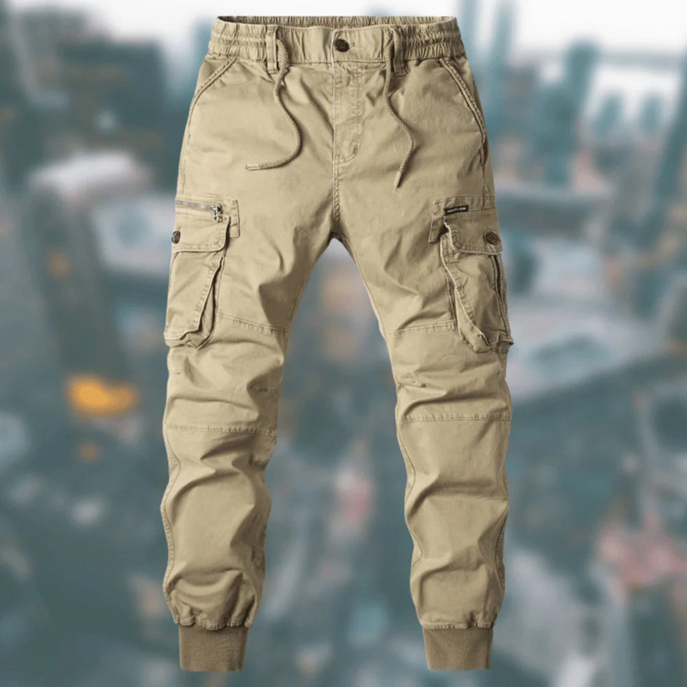 Pantalon cargo Troy pour homme, confortable et ample, idéal pour les loisirs et la mode casual.