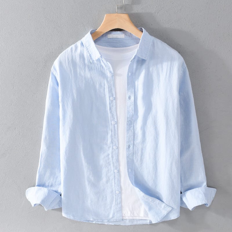 Chemise boutonnée Henderson homme, élégance décontractée et style intemporel, coupe ajustée.