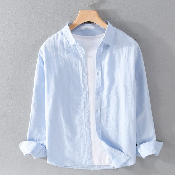 Chemise boutonnée Henderson homme, élégance décontractée et style intemporel, coupe ajustée.