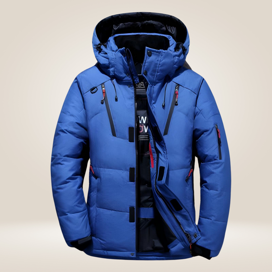 Vêtement d'hiver homme, parka chaude et stylée assurant un confort et une chaleur inégalés.