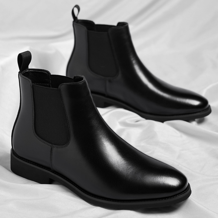 Bottines Chelsea homme élégantes et confortables, parfaites pour la ville. Enfilage facile, style business ou casual automne/hiver.