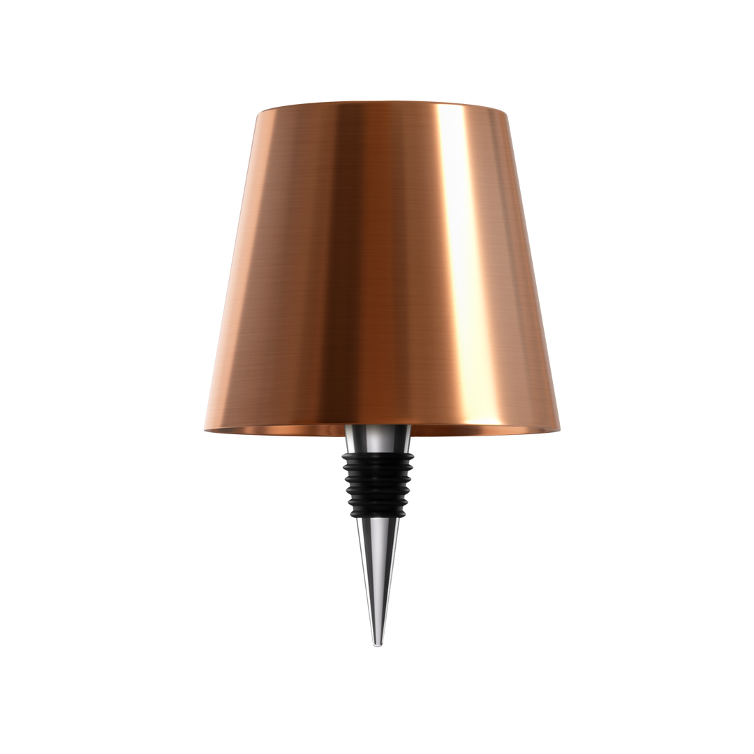 Lampe de table compacte, design bouteille, éclairage LED pour chevet.