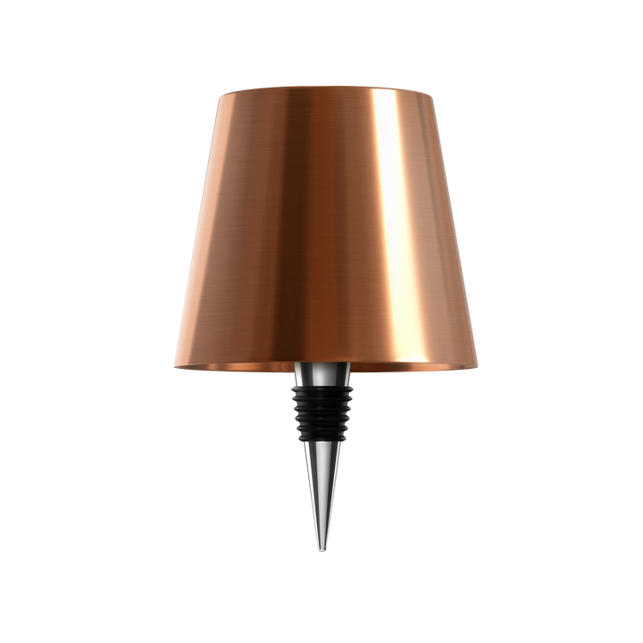 Lampe de table compacte, design bouteille, éclairage LED pour chevet.