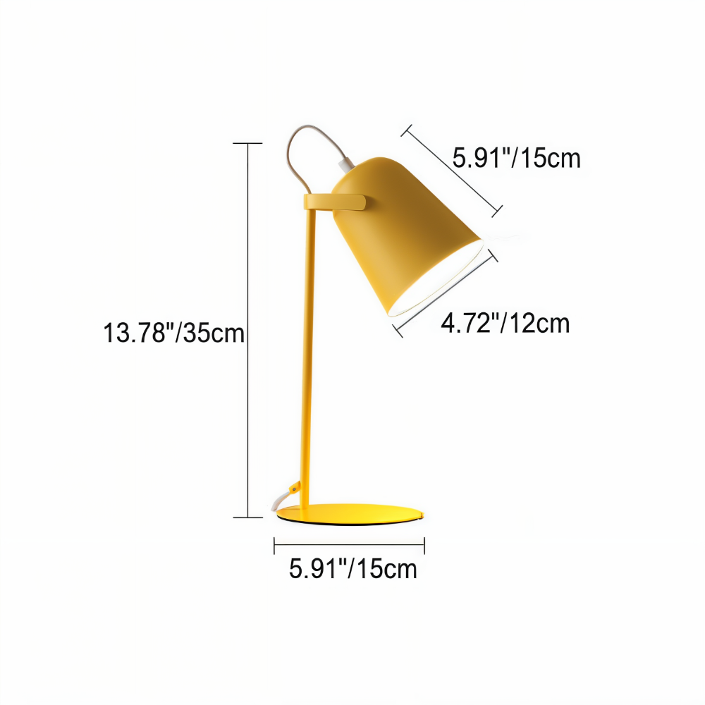 Lampe de bureau rotative avec éclairage doux et lumière ajustable, pour un confort visuel optimal à la lecture.