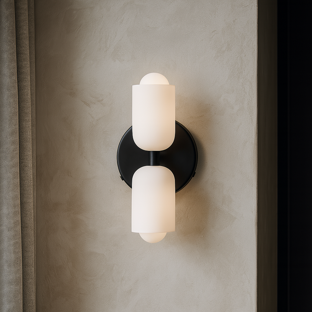 Applique murale LED minimaliste up-down, design moderne pour éclairage intérieur élégant.