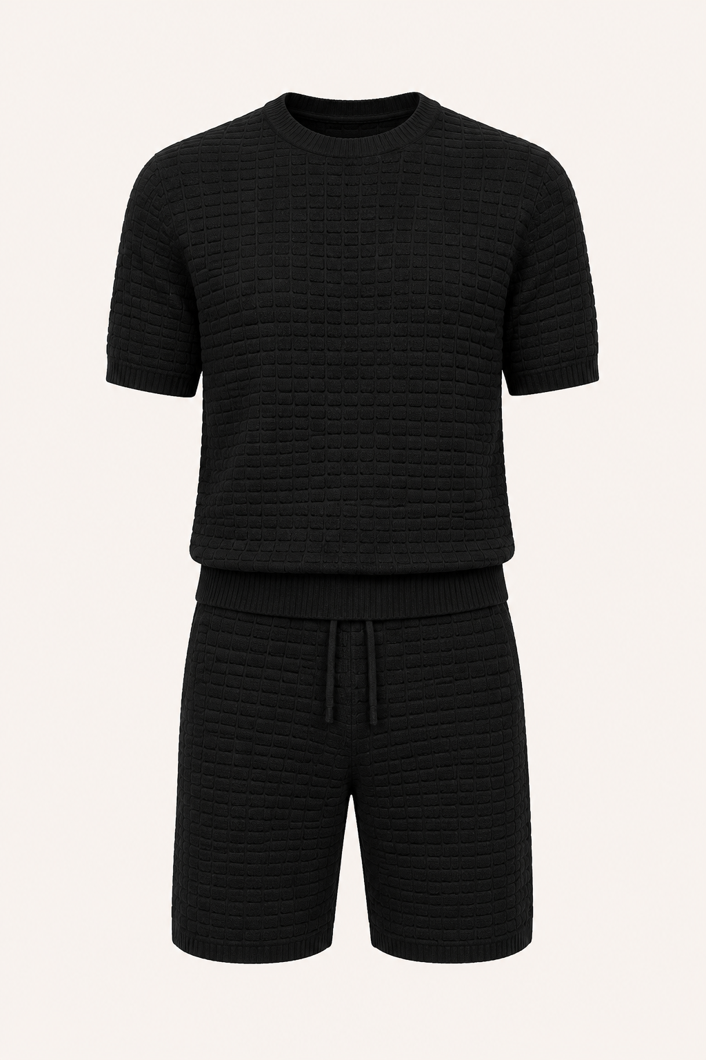 Tenue de vacances homme: Ensemble T-shirt et short confortable et stylé pour l'été.