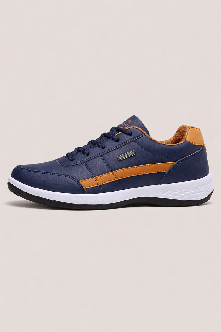Chaussures décontractées hommes élégantes avec bande latérale distincte, parfaites pour le style urbain et le confort quotidien.