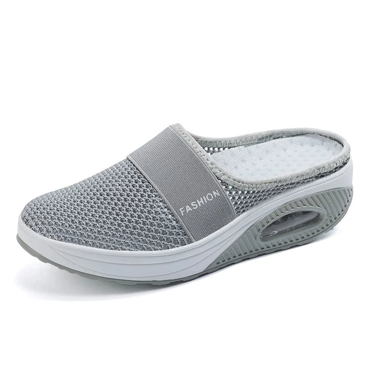 Chaussons de marche unisexe confortables et respirants, parfaits pour le quotidien et les pieds sensibles.