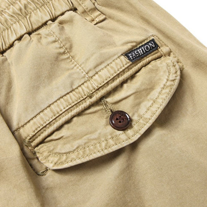 Pantalon cargo Troy pour homme, idéal pour le printemps/été, look casual décontracté avec poches.