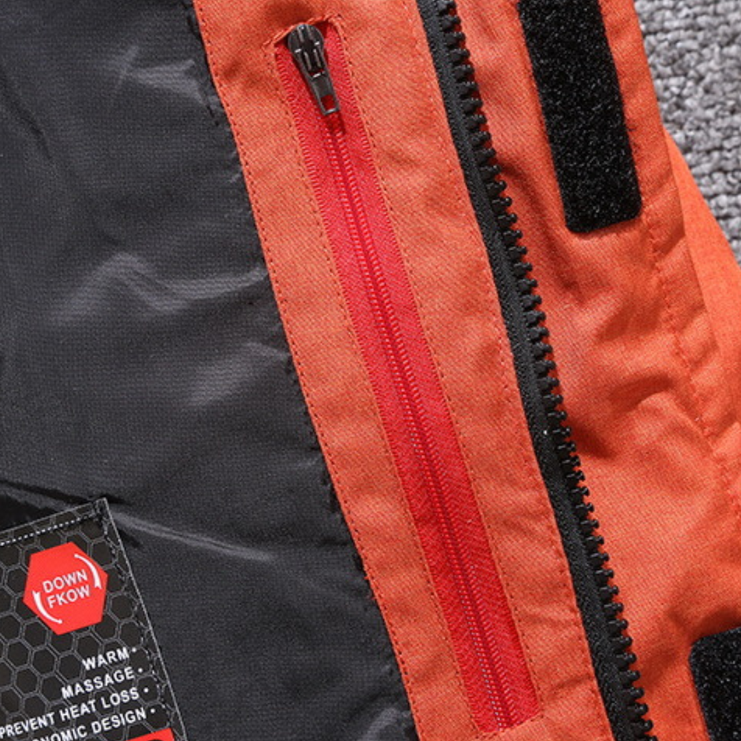 Veste chaude imperméable pour hommes, avec un design moderne et une protection hivernale optimale.