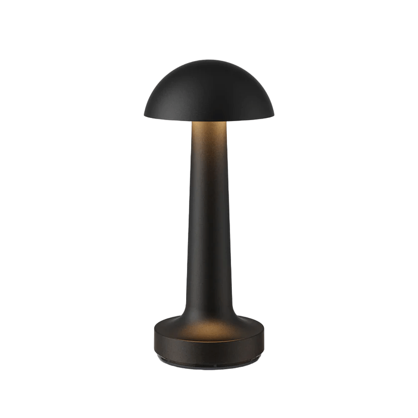 Lampe de table LED moderne et élégante, sans fil, dimmable, lumière chaude pour maison et café.