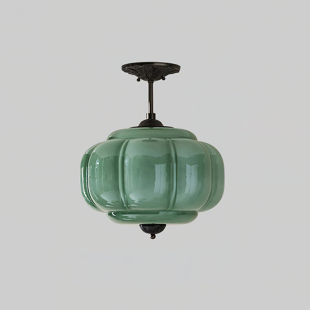 Éclairage de plafond en verre semi-encastré, design élégant, parfait pour le décor intérieur.