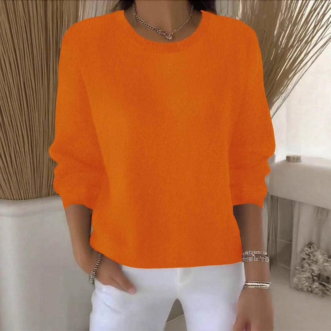 Vêtement femme polyvalent : pull élégant et doux, idéal en hiver.