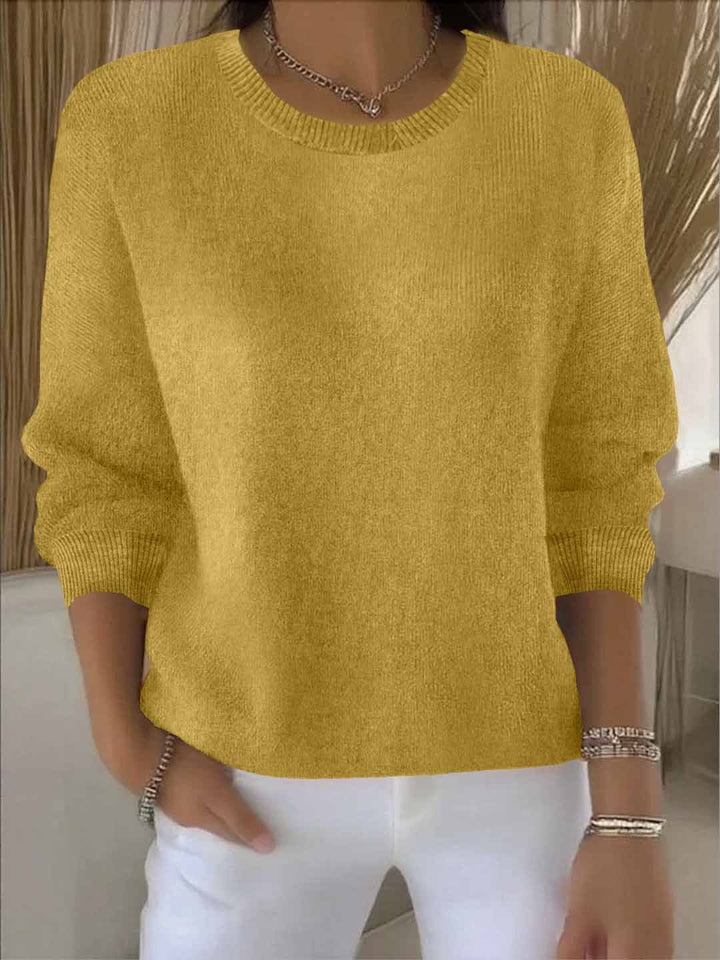 Pull décontracté chic pour femme, vêtement polyvalent et doux.
