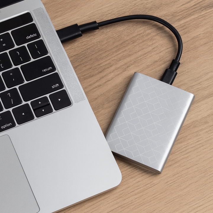 Sauvegardez vos fichiers multimédias et documents avec ce SSD externe portable rapide USB 3.1 Type-C.