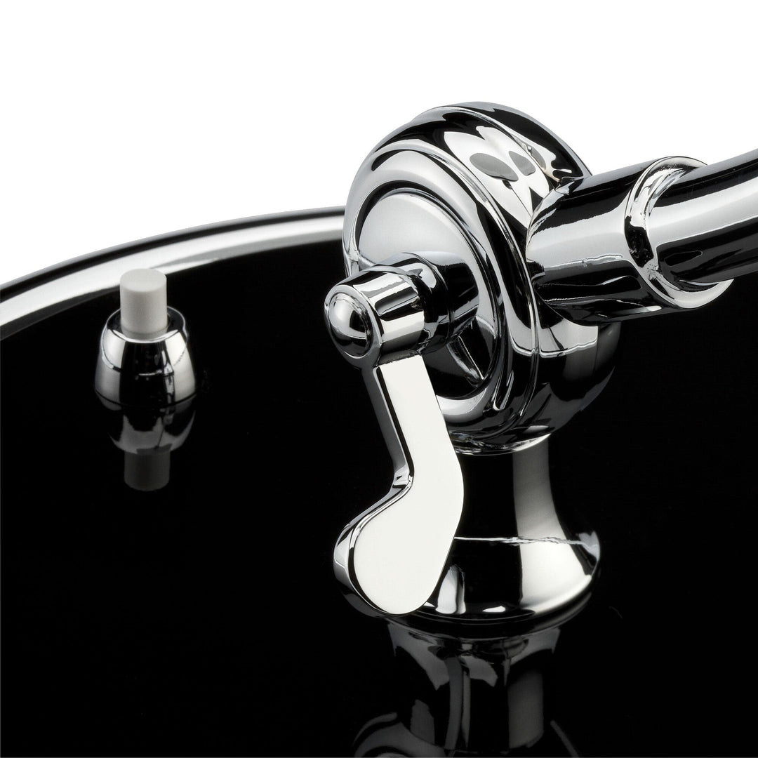 Lampe de table fonctionnelle Bauhaus noire. Design épuré, éclairage d'appoint moderne pour bureau ou chambre.