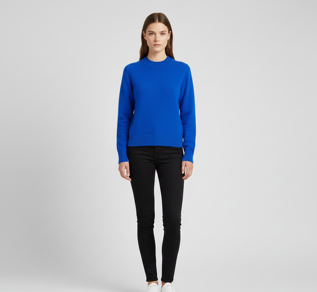 Pull décontracté femme, col rond doux, un indispensable mode pour l'automne.