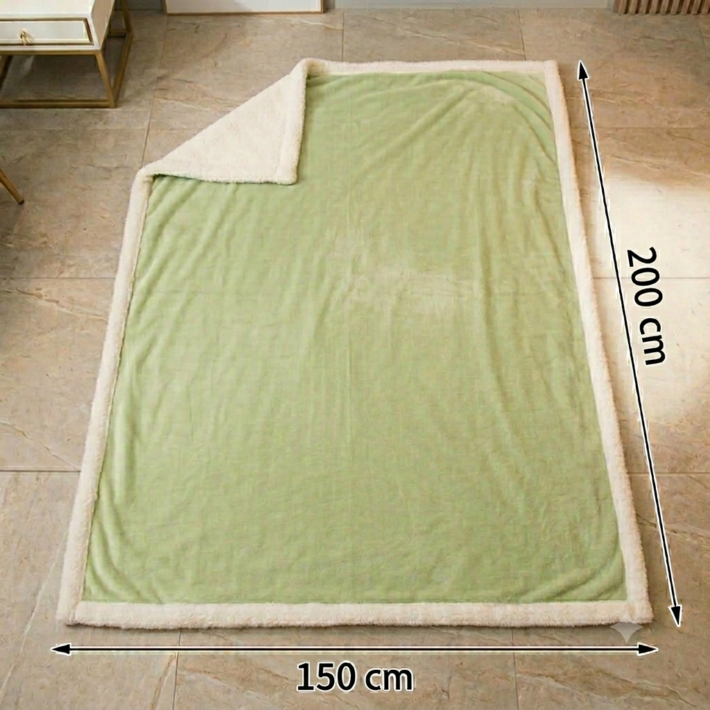 Ambiance chaleureuse avec cette housse de couette polaire réversible douillette, pour un confort optimal.