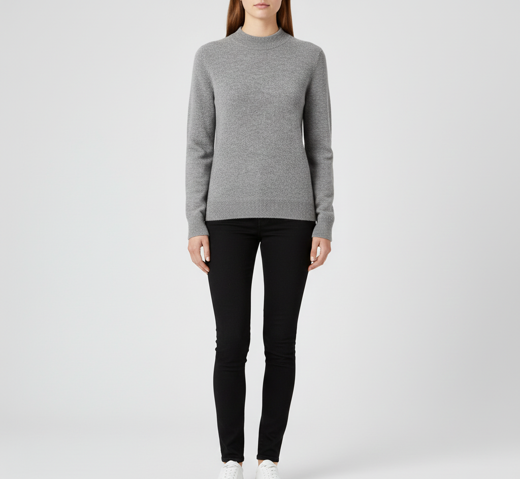 Pull hiver femme col rond, confortable et stylé, idéal pour rester au chaud avec élégance.