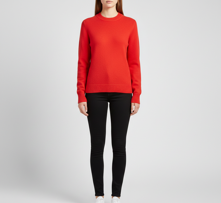 Pull femme col rond, doux, confortable et mode, parfait pour toutes les occasions.
