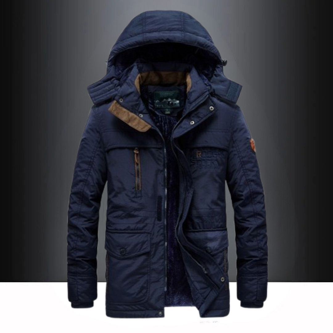 Doudoune parka homme confortable, disponible en grande taille, pour un hiver bien au chaud.