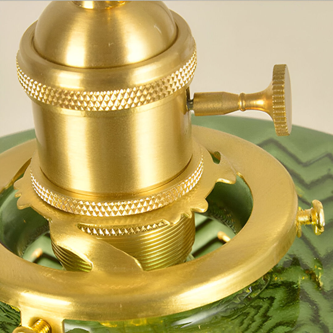 Suspension cylindrique en verre style vintage, luminaire d'intérieur pour éclairage doux et design.