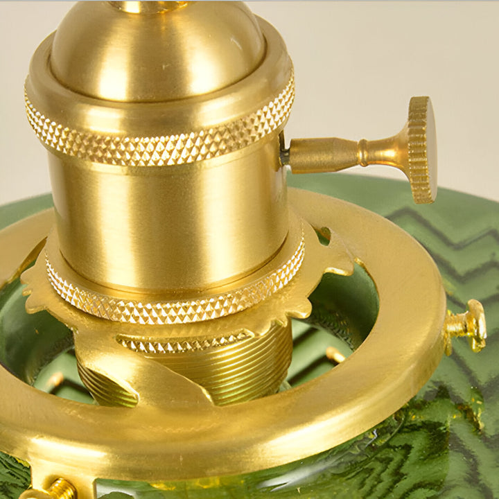 Suspension cylindrique en verre style vintage, luminaire d'intérieur pour éclairage doux et design.