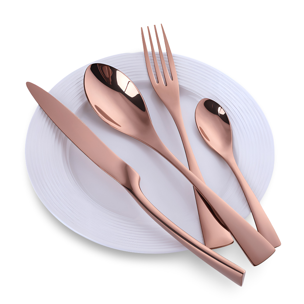 Améliorez votre service de table avec ce set de 5 couverts élégants et modernes, pour toute cuisine et repas.