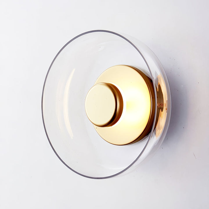 Applique LED verre cylindrique, style scandinave, lumière ambiante chambre.