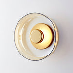Laiton et verre ambré