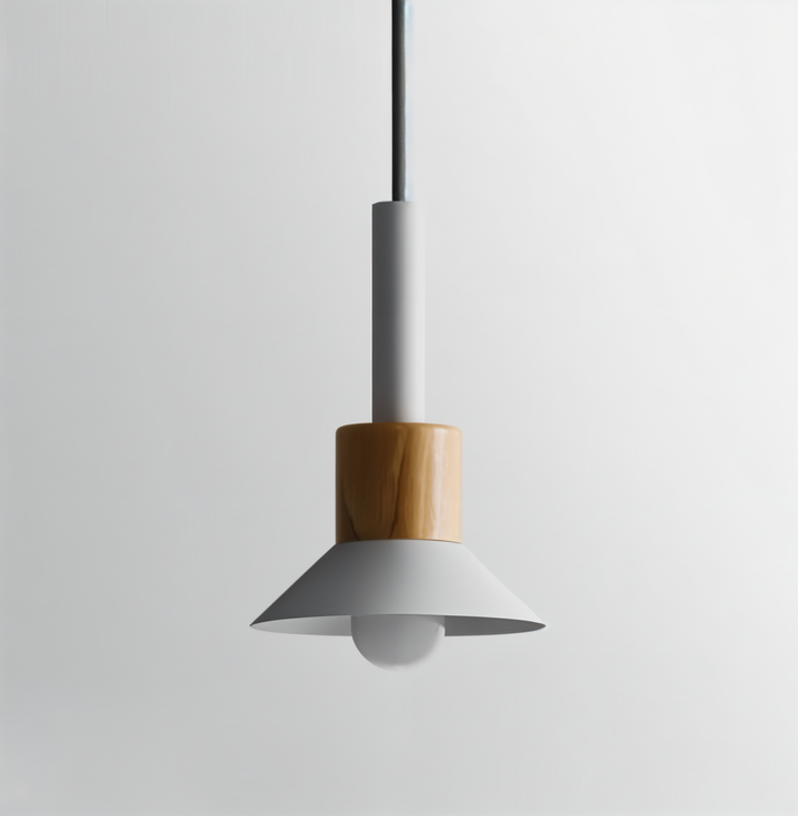 Éclairage doux suspension, macaron rose pour chambre d'enfant ou bureau.