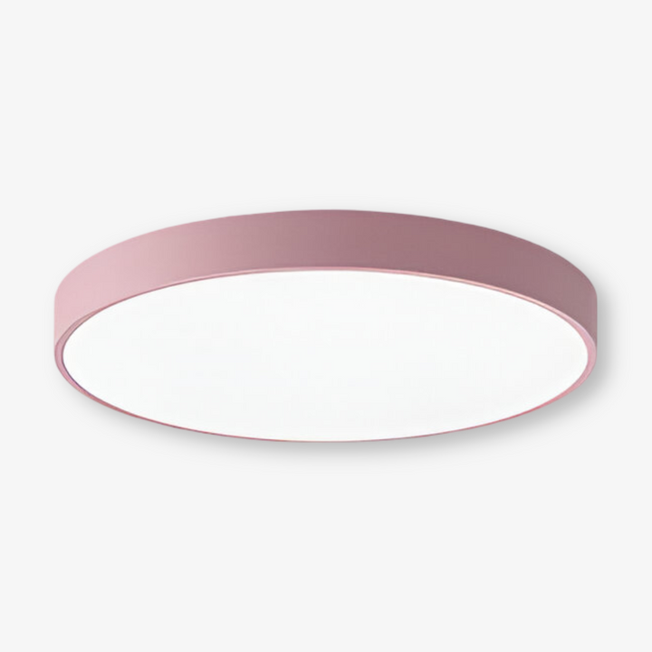 Lampe de plafond ronde LED, touche moderne pour votre décoration.
