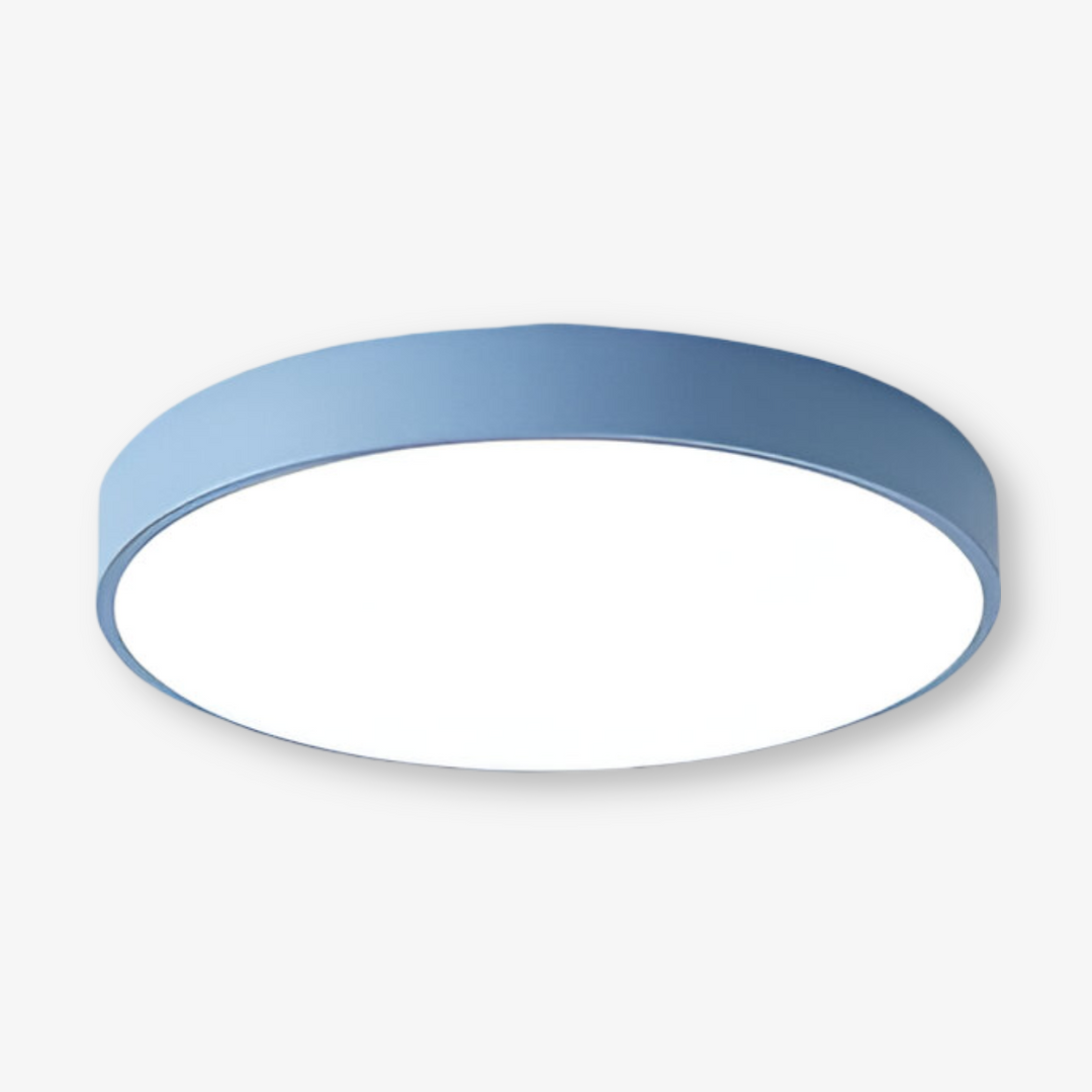 Lampe de plafond LED ronde, style Macaron, éclairage moderne et stylé.