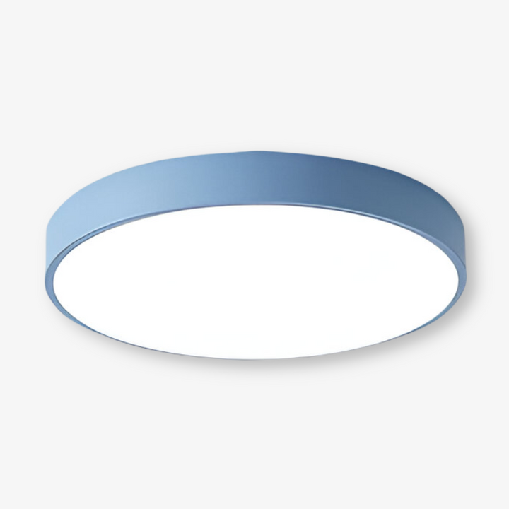 Lampe de plafond LED ronde, style Macaron, éclairage moderne et stylé.