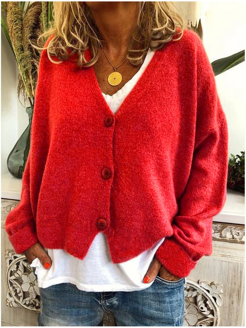 Cardigan femme polyvalent, style décontracté élégant, parfait pour une promenade ou un brunch printanier.