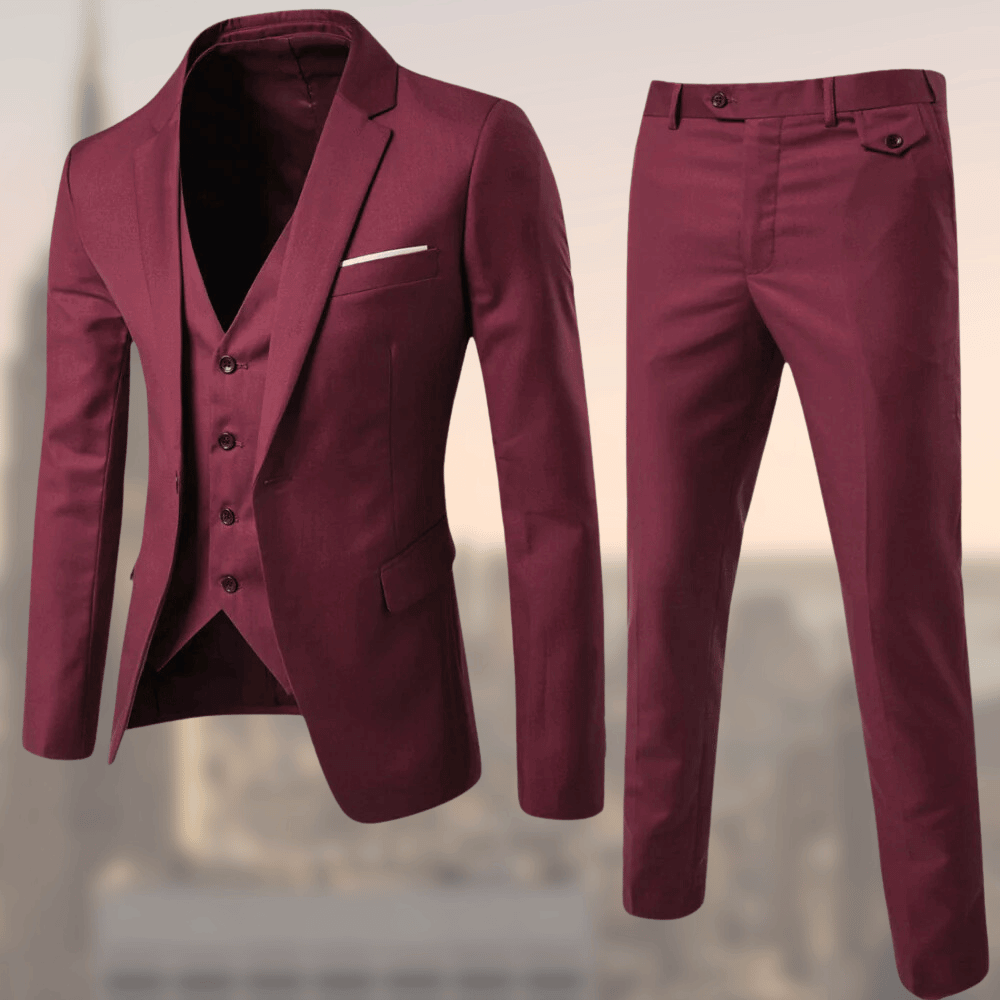 Ensemble costume homme slim bleu, noir ou gris. Design moderne et élégant pour un style professionnel ou festif.