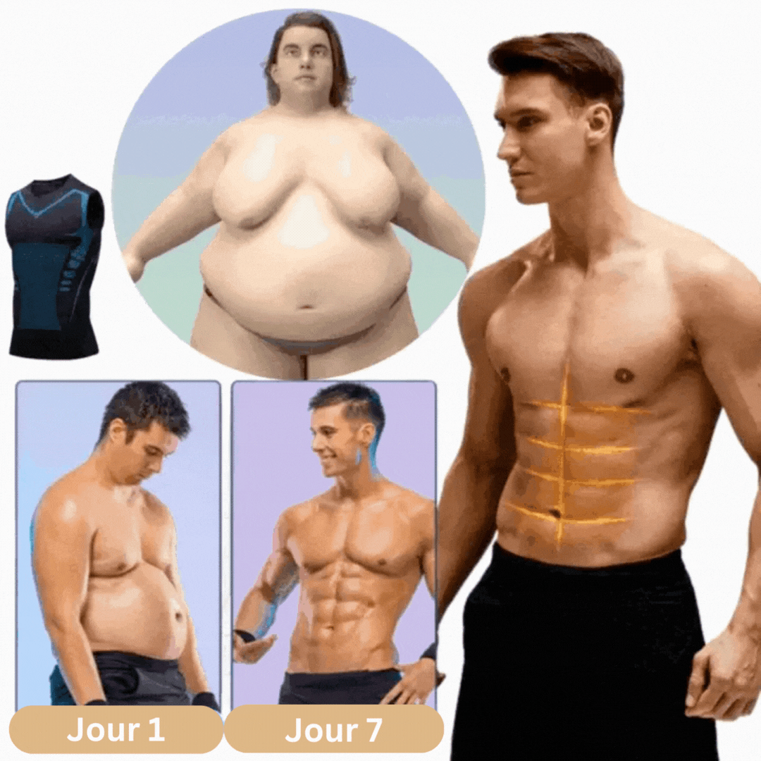 Débardeur de sport modelant unisexe VitaBoost pour une compression efficace, améliore la posture et le maintien durant l'effort.
