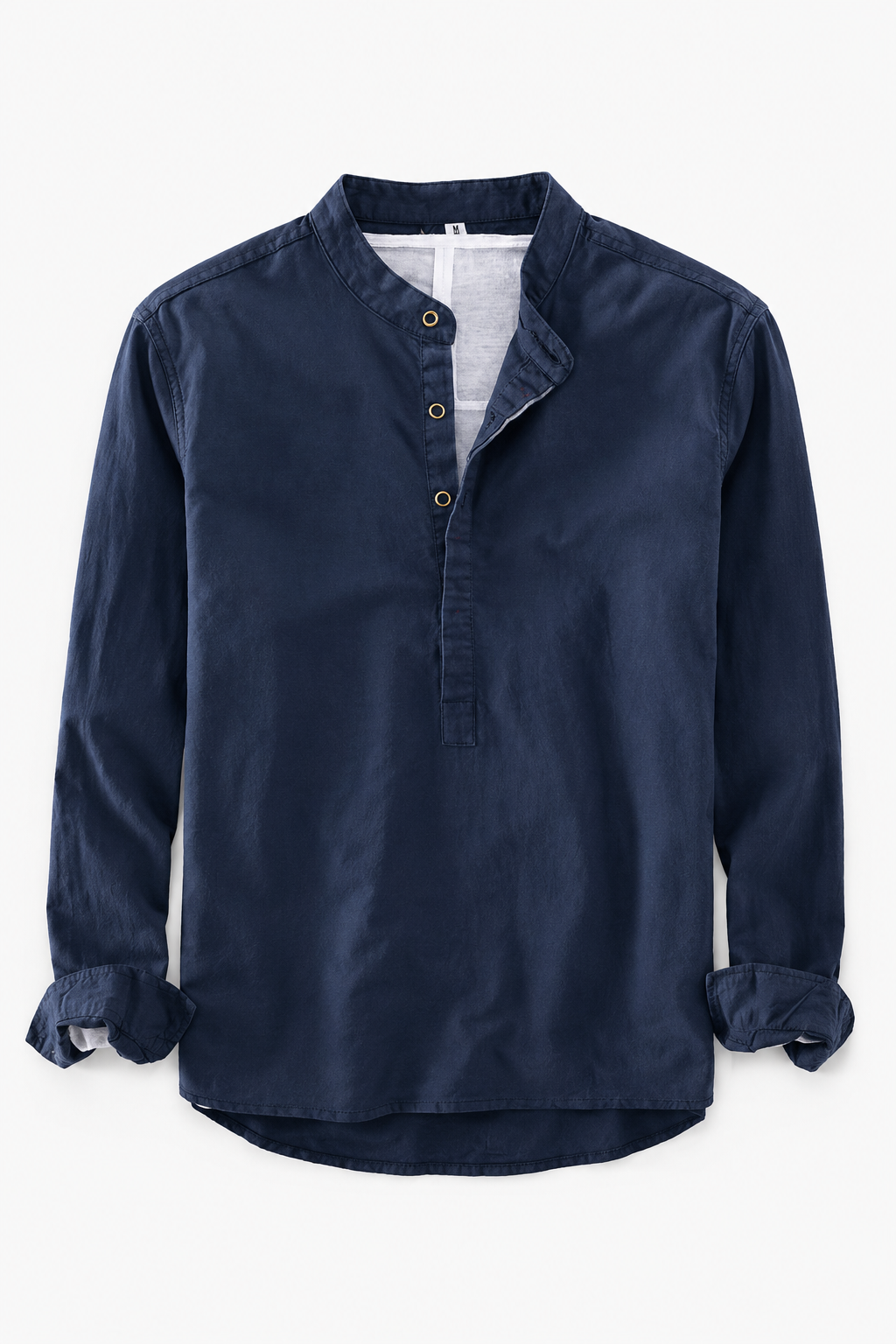 Chemise Henley homme Kaizen respirante, manches longues, décontractée, idéale pour l'été et le printemps.
