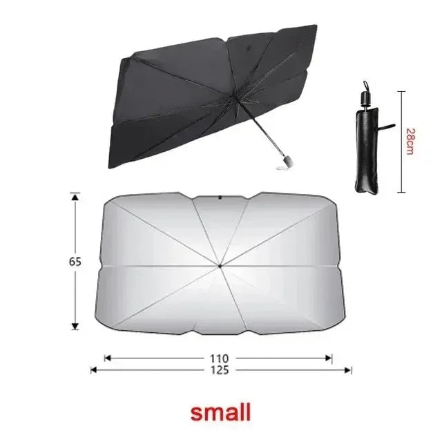 Pare-soleil pliable anti-UV pour voiture, réduit la chaleur de l'habitacle et préserve l'intérieur.