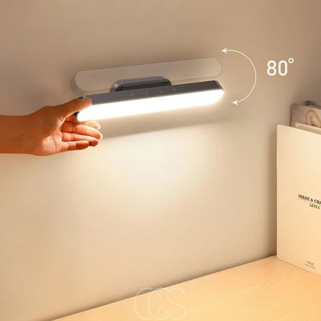 Lampe murale LED rechargeable magnétique, éclairage d'appoint pour couloir. Lumière réglable, sans fil, installation rapide.