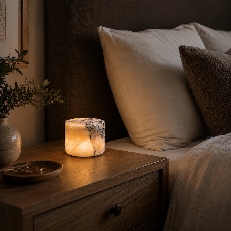 Éclairage LED design rechargeable, lampe sans fil offrant une ambiance lumineuse personnalisable et sophistiquée.