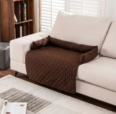 Repos et protection : lit chien imperméable et confortable, parfait pour le salon.