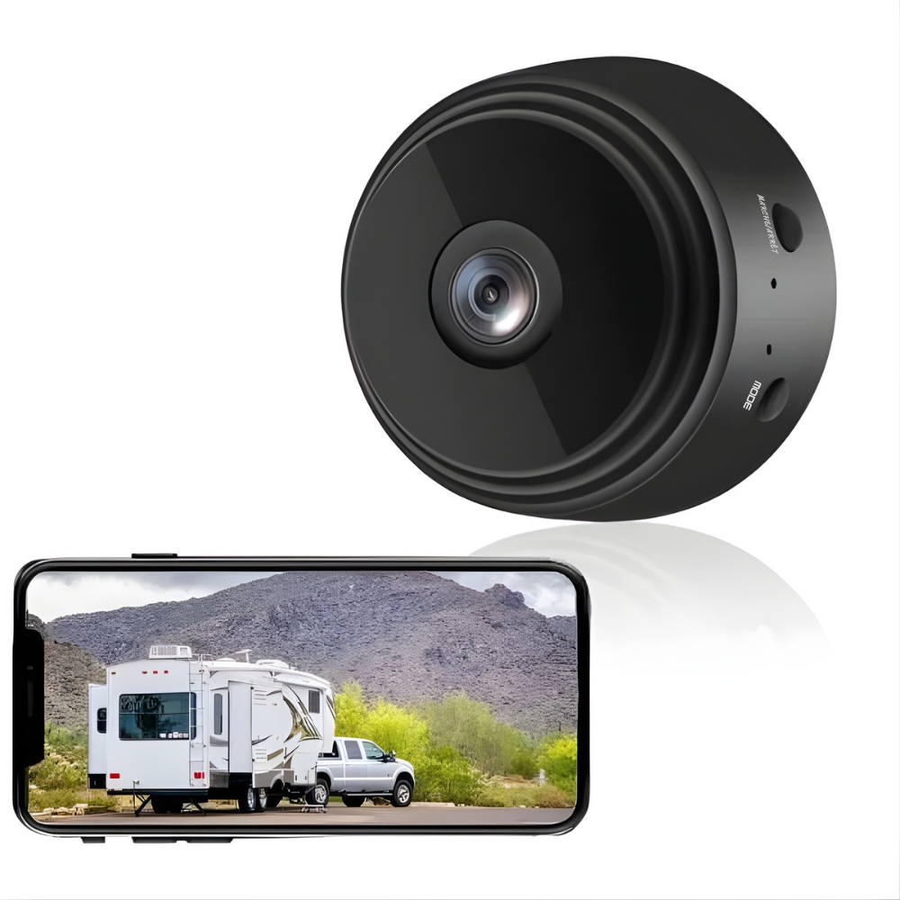 Caméra de recul sans fil 720P avec vision nocturne 150° pour voiture, camping-car. Facilite la manœuvre.